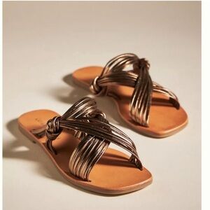 Anthropology Matisse Mystic Sandals in Silver size 10